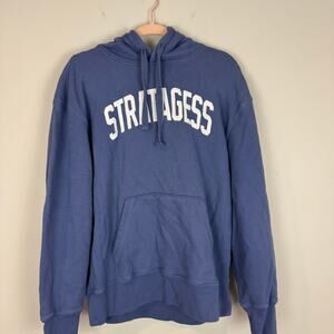 Standard Rec Blue Heavyweight Stratagess Branded Hoodie Large